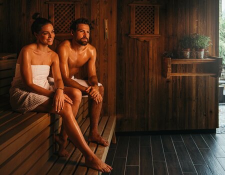Pärchen in der Sauna