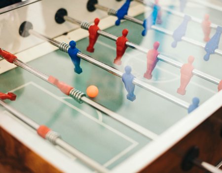 Detailfoto von Tischfussball