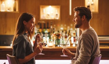 Pärchen in der Hotelbar
