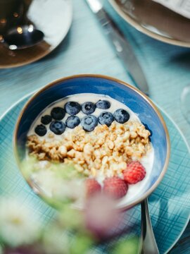 Müslibowl zum Frühstück