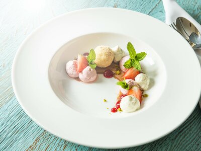 Dessert aus dem Abendmenü