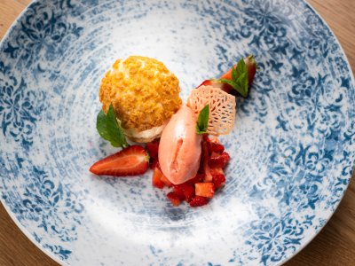 Dessert aus dem Abendmenü