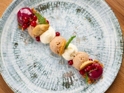 Dessert aus dem Abendmenü