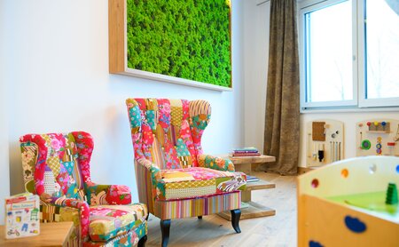 Spielecke in der Hotellobby