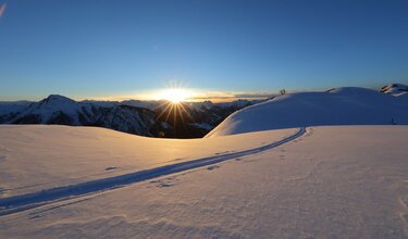 Wintersonnenuntergang