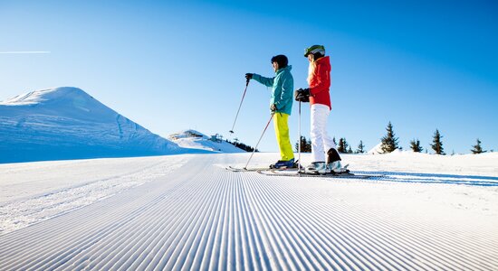 Skifahrer im Salzburger Land