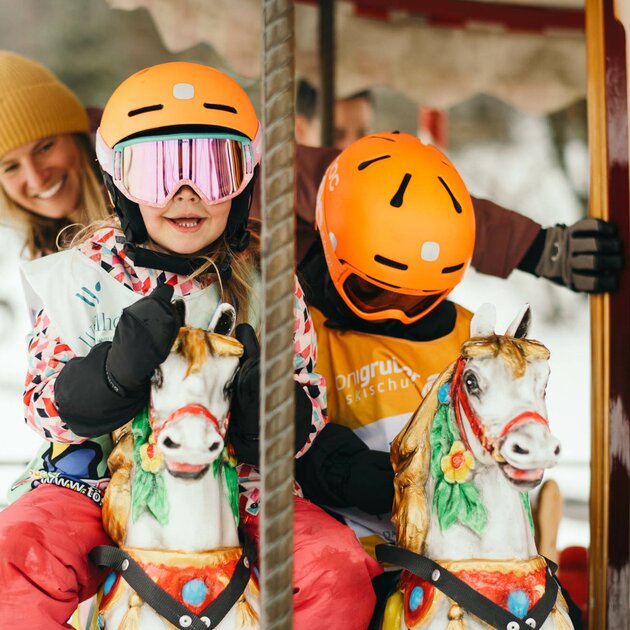 Kind in der Skischule